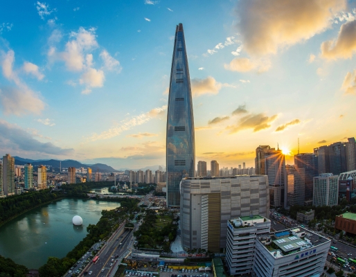 Korea view of the city